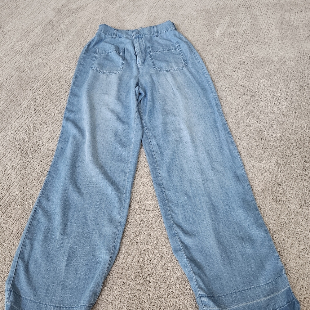 Cloth & Stone Sky Blue Denim Pants